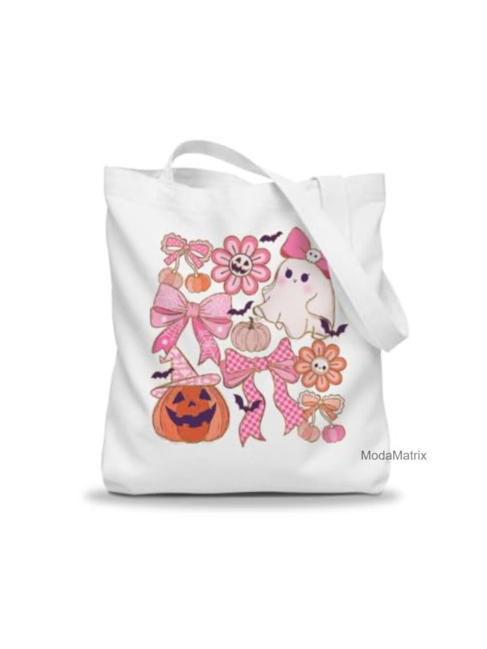 Halloween Canvas Tote Bag Reusable Shoulder Bag for Fall Thanksgiving
